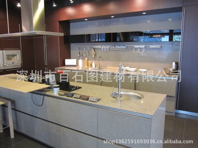 灰色系人造石&石英石橱柜台面与装修风格交相辉映