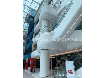 大型商场人造石异型墙面及包柱