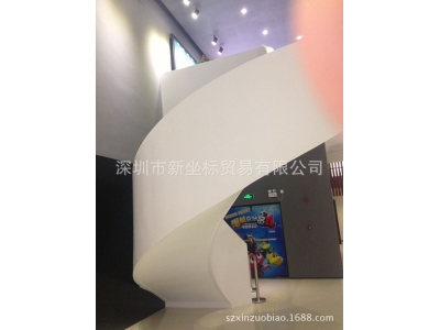 进口人造石弧形旋转楼梯